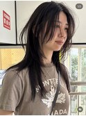 ハッシュカット　ウルフカット　レイヤーカット