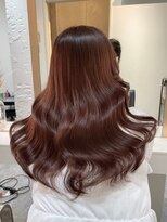 ブレンド 渋谷(BLend)&nbsp;ハイライトミディアムヘア暗めカラーデザインカラー