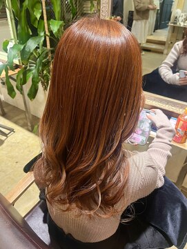 セブンベルベット(7 Velvet) ブリーチなしカラー／オレンジブラウン／KAORI　SHINJYO