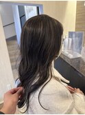 大人上品◎暗めグレージュハイライト×美人ヘア