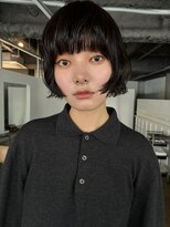 ナヌーク シブヤ(nanuk shibuya) 癖っぽく揺れ動くミニボブパーマ