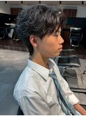 千葉駅MEN’S/波巻きツイストスパイラル/刈り上げセンターパート