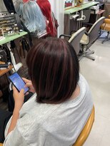 ヘアースペース 練馬店(hair space COCO)&nbsp;白髪ボカシハイライト、全体カラー