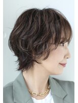 フェリチタ フィロ 大泉学園(FELICITA filo)&nbsp;くびれショートボブ40代50代グレイカラー白髪染め白髪ぼかし