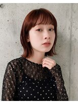 アッシュ 志木南口店(Ash)&nbsp;赤みブラウンのミニボブ