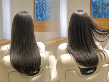 ピノア 蔵前(PinoA)の写真/【全席個室】長時間の施術もゆったりと。髪質を見極めて叶える、柔らかくしなやかな上質ストレート