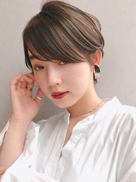 シンス 銀座(since) 小顔似合わせカット/マッシュショートボブ/グレージュ【銀座駅】