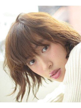 ビッケ(Vicke) 【Vicke渋谷】長めバング☆ウェットガーリーボブ