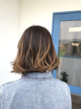 ヘアーメイク コラソン(hair make corazon) 似合わせカットメルティカラー着物フェミニンロング