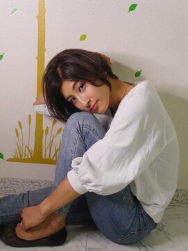 トモズヘアデザイン(Tomo's Hair Design) 【tomos】抜け感のある　ショートボブ2　担当naoya@