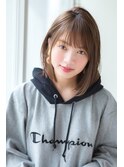 【Un ami】《増永剛大》  カジュアルボブ、シースルーな質感