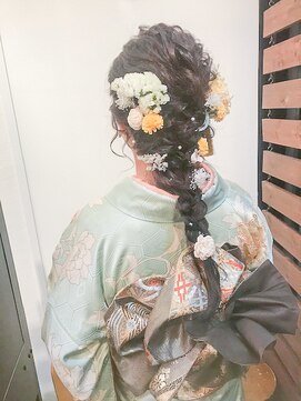 ブラウ ネイル パーティー(Blau Nail Party) 振袖に華やかあみおろし