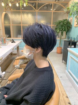 ロンドフルール 大宮東口(Lond fleur) Lond fleur林　ハンサムショート×ブルーブラック