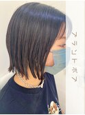 切りっぱなしボブ