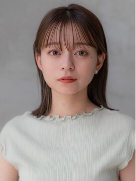 ケアリー 浦和美園(Carelly) 大人かわいい前髪セシルカットココアブラウンフリンジウェーブす