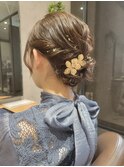 【海浜幕張 Ripple】ヘアアクセと金箔で奏でるヘアセット