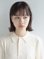 アンドレイ 表参道(andrey)&nbsp;[ANDREY]グレーベージュ/レイヤーロング/前髪パーマ黒髪カタログ