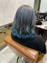 リボーンアルファ 船橋店(reborn α)&nbsp;裾カラー☆シアン