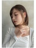大人かわいい前髪セシルカットココアブラウンフリンジウェーブ