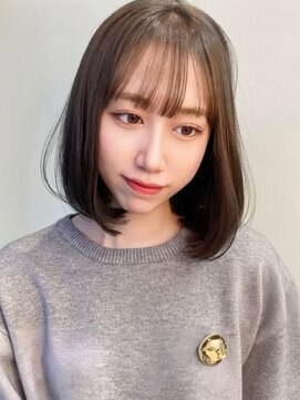 シーテ(Ciete) 韓国ヘア名古屋ハイレイヤー顔まわりカット前髪ボブタッセル小顔