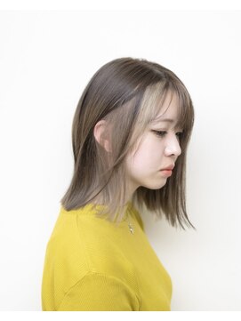 ルプラ ガーデン(le-pla garden) インナーカラー#切りっぱなしボブ#ブリーチ#ダブルカラー#豊橋