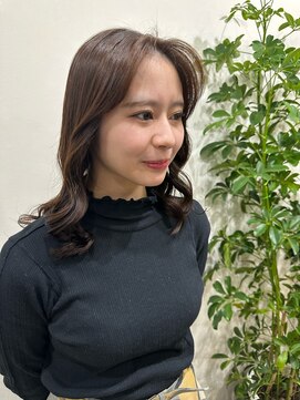 アミー 駒澤(Ammy komazawa) #切りっぱなしボブ #前下りボブ #顔周りレイヤー #小顔カット