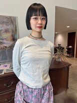 ヘアーアイストゥーレ(HAIR ICI TRE)&nbsp;ミニボブ前上がりボブフェイスレイヤーフルバング