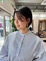 クム 横浜(qumu)&nbsp;小顔カット×耳かけスタイル　qumu横浜