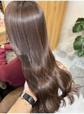 髪質改善プレミアムイルミナカラー◎まろみベージュ