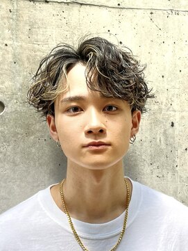 ササ 京都河原町店(33 SASA) ハイライト×波巻きパーマ　京都四条河原町