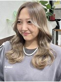 外国人風/レイヤーカット/ハイトーン/堺東