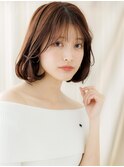 フェザーバング抜け感ワンカール小顔AラインボブZ戸頭30代40代