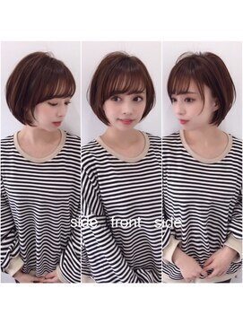 ビューブルー 亀戸錦糸町(VIEW BLUE) 暗めカラーグランマッシュショートボブ　白髪染め