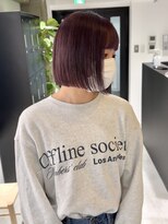 ヨーク(YOKE)&nbsp;【YOKE】髪質改善ストレートレイヤーカットカーキグレージュ