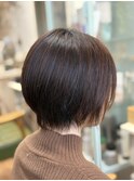 柔らか質感の丸みショートレイヤー