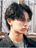 渋谷緩めシャドウルーズパーマ波巻きスパイラルフェザーパーマ