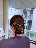 シニヨン カチモリ アップスタイル 結婚式セット