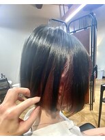 エイルヘアー トウカダイ(AYL hair toukadai)&nbsp;アンブレラカラー/くすみピンク／ブリーチ/ボブ