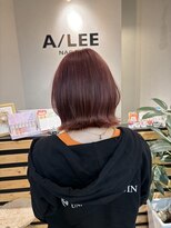 アイリー 名古屋(A/LEE) ピンクカラー/ボブ