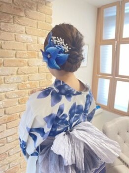 ビトバ(BITOBA)の写真/【夏祭り】カワイイも綺麗もヘアセットなら“BITOBA”にお任ください*卒業式成人式もセット&着付け承り中!