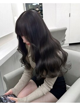 ベレーザ 川越(Beleza) ba16416_アッシュブラックブリーチなし透明感カラーワンホンヘア
