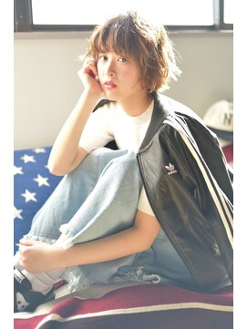 ラべリー 池袋(LOVELEY) LOVELEY 『スポンテニアス』フェザーボブ☆583