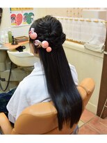 ベイブ ヘア メイク サロン(Babe hair make salon)&nbsp;卒業式のハーフアップ