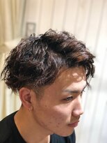 オール イン オール ヘアールーム(ALL IN ALL hair room) アップバング×ツイストツーブロック