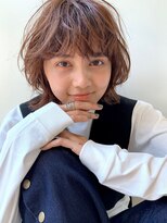 ガレージ バイ グリーン 原宿 表参道(Garage by green)&nbsp;【loki】シアベージュ×マッシュウルフ