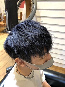 アヴァンス 天王寺店(AVANCE.) ブルーブラック×波打ち