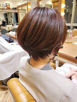 ロンドプロフィール 浦和(Lond profil)&nbsp;アッシュブラウンオフィスヘアネオウルフ外ハネボブ