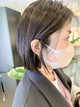 ホーム(HOME) 【HOME 下北沢】切りっぱなしボブ×ハイライト