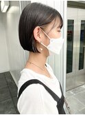 ブリーチなしアクセサリーカラーとぷつっとボブ