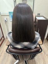 ライフ 四条畷店(Lyfe) グレーベージュ黒髪髪質改善_ロブスタイル_405